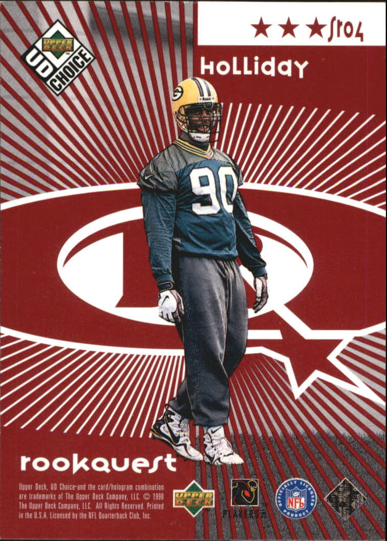1998 UD Choice Starquest/Rookquest Red #SR4 B.Favre/V.Holliday