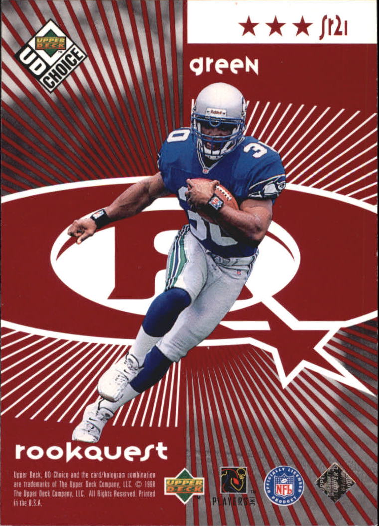 1998 UD Choice Starquest/Rookquest Red #SR21 D.Levens/A.Green