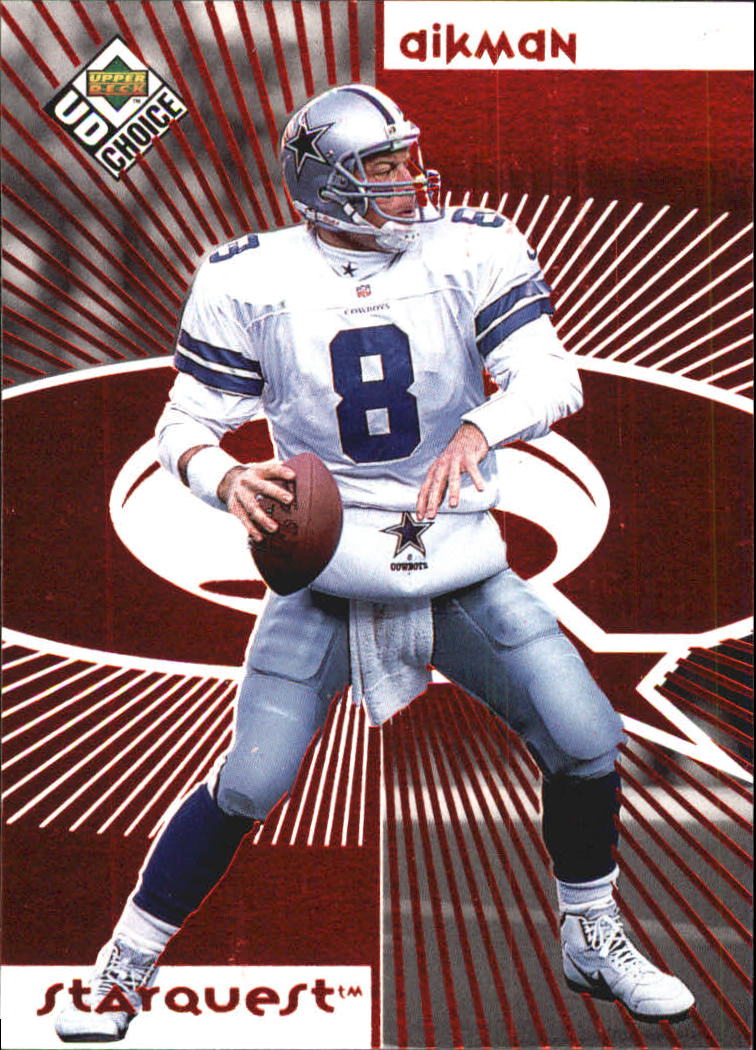 1998 UD Choice Starquest Red #8 Troy Aikman