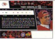 1998 Upper Deck Encore #83 Tony Gonzalez back image