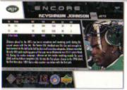 1998 Upper Deck Encore #107 Keyshawn Johnson back image