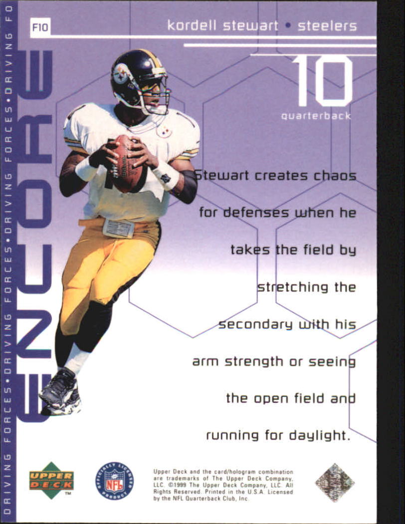 1998 Upper Deck Encore Driving Forces #F10 Kordell Stewart