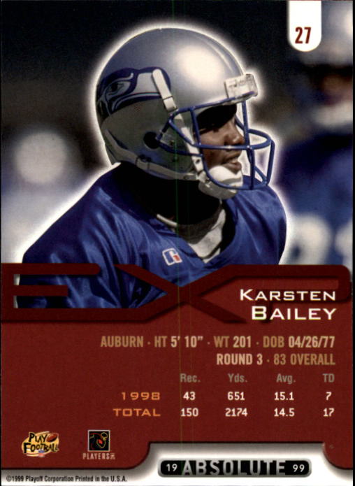 B5688- 1999 Absolute Exp Fußball Karte #S 1-200 -du Pick- 15 + Gratis US Schiff - Bild 51 von 381