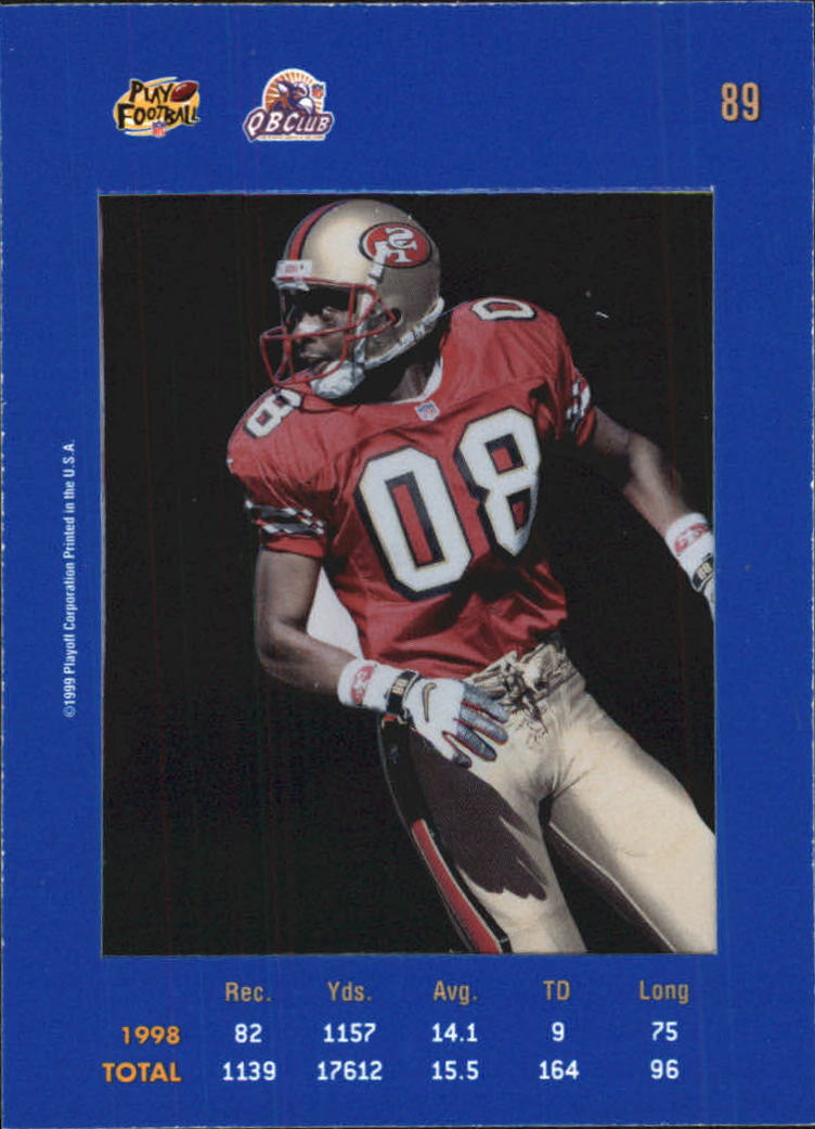 1999 Absolute SSD #89 Jerry Rice back image