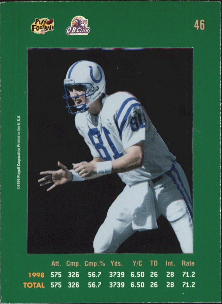 1999 Absolute SSD Green #46 Peyton Manning back image