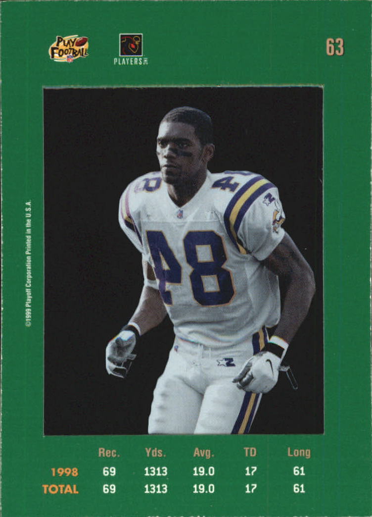 1999 Absolute SSD Green #63 Randy Moss back image