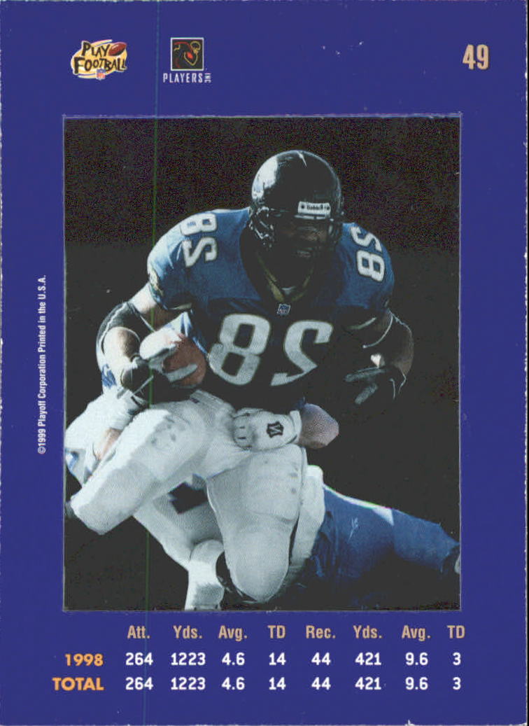 1999 Absolute SSD Purple #49 Fred Taylor back image