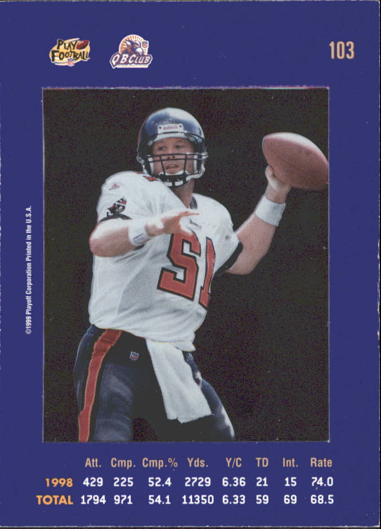 1999 Absolute SSD Purple #103 Trent Dilfer back image