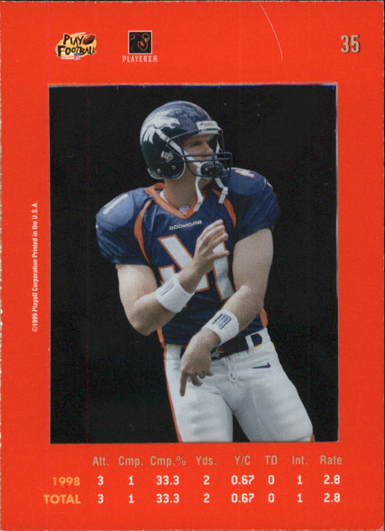 1999 Absolute SSD Red #35 Brian Griese back image