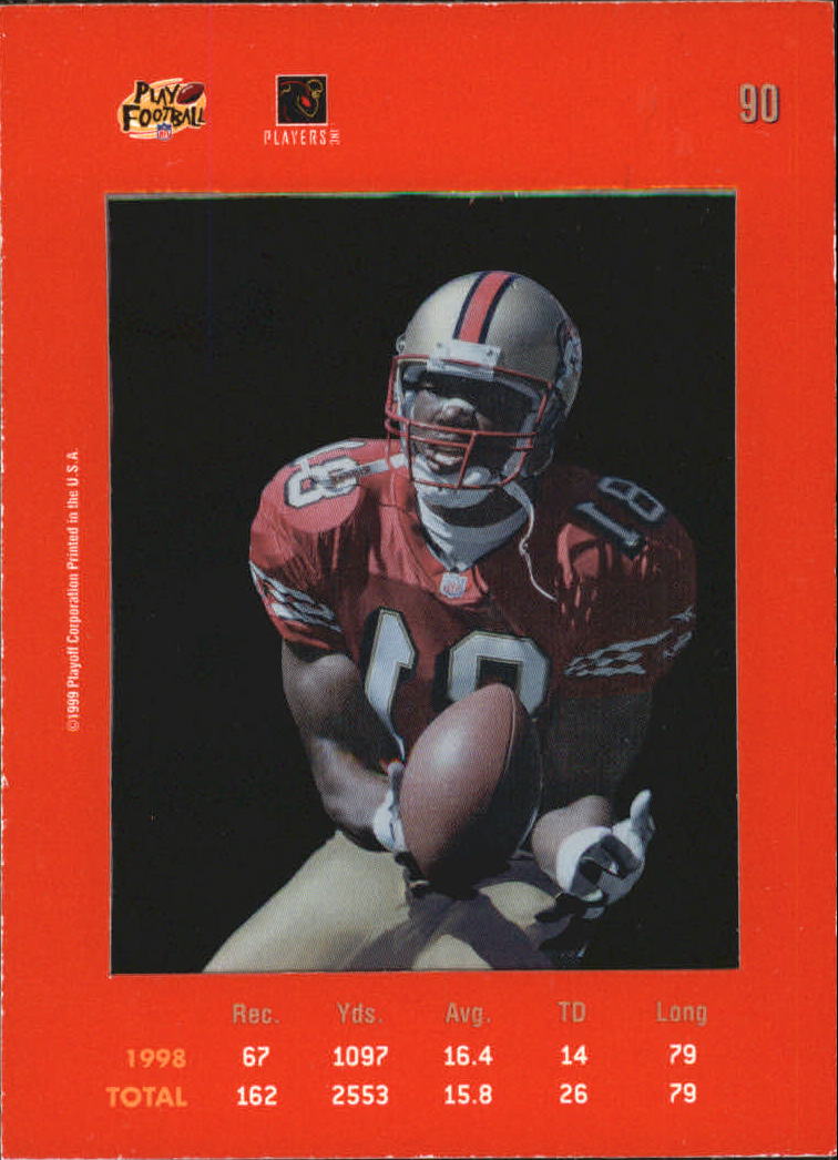 1999 Absolute SSD Red #90 Terrell Owens back image