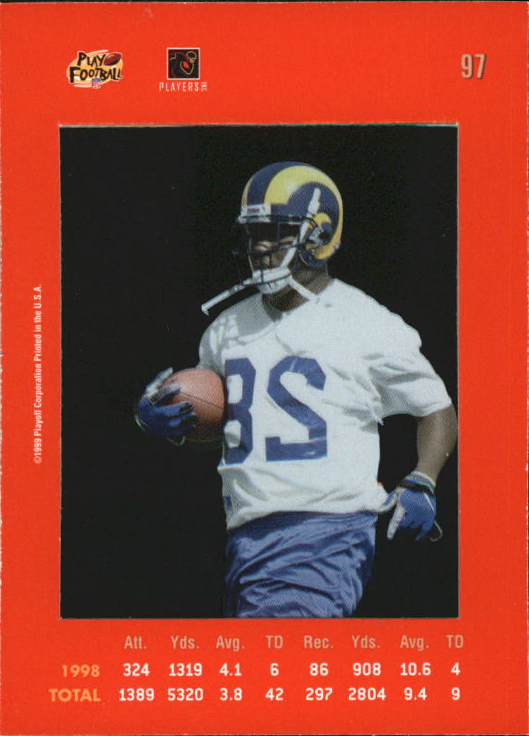 1999 Absolute SSD Red #97 Marshall Faulk back image