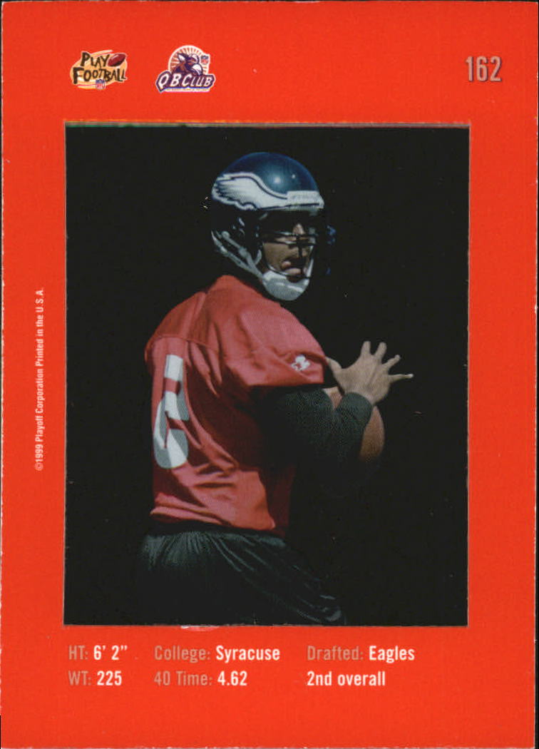 1999 Absolute SSD Red #162 Donovan McNabb back image