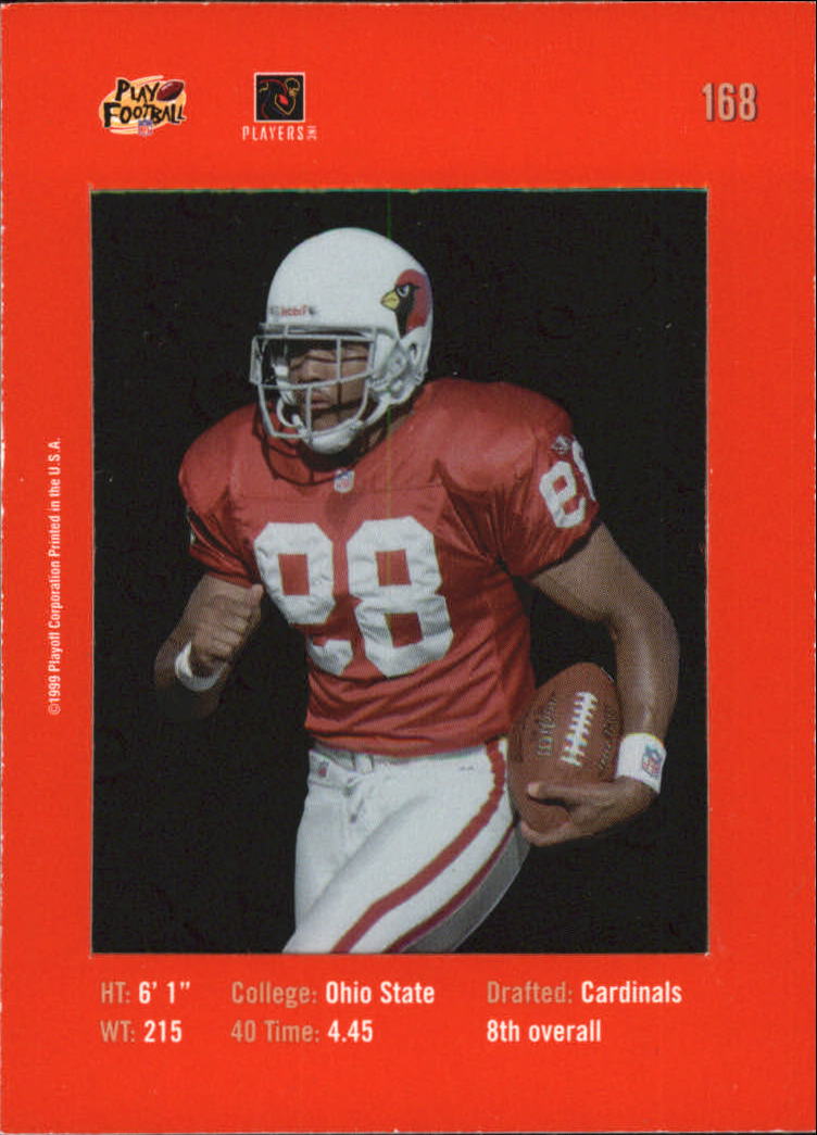 1999 Absolute SSD Red #168 David Boston back image