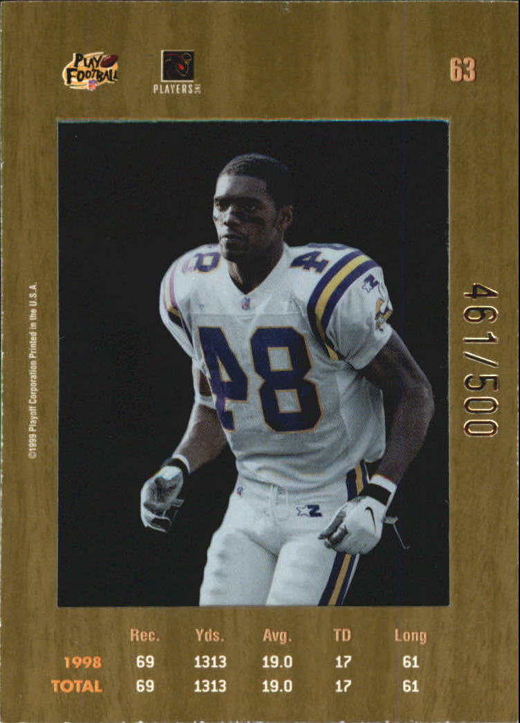 1999 Absolute SSD Coaches Collection Silver #63 Randy Moss back image