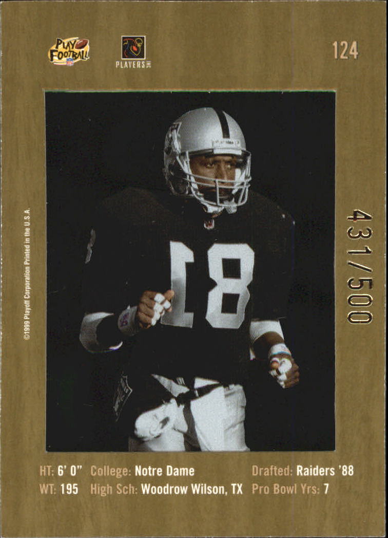 1999 Absolute SSD Coaches Collection Silver #124 Tim Brown CA back image