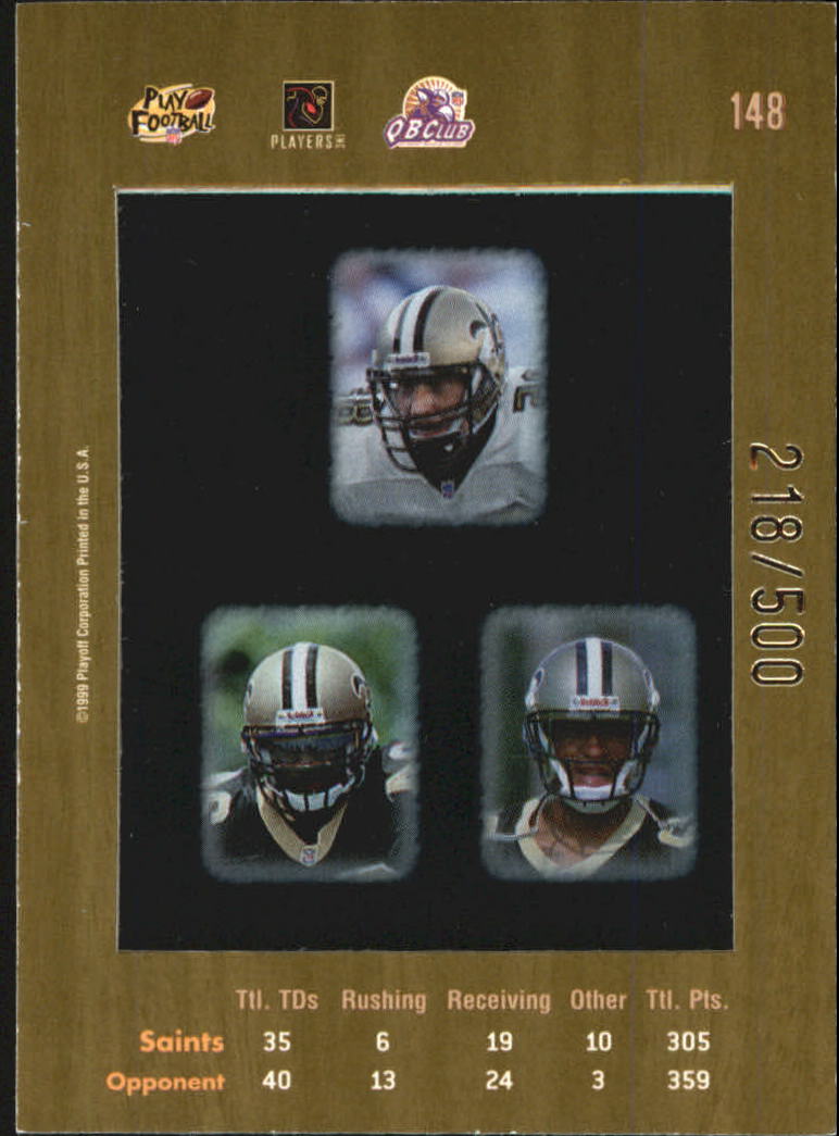 1999 Absolute SSD Coaches Collection Silver #148 Saints CL back image