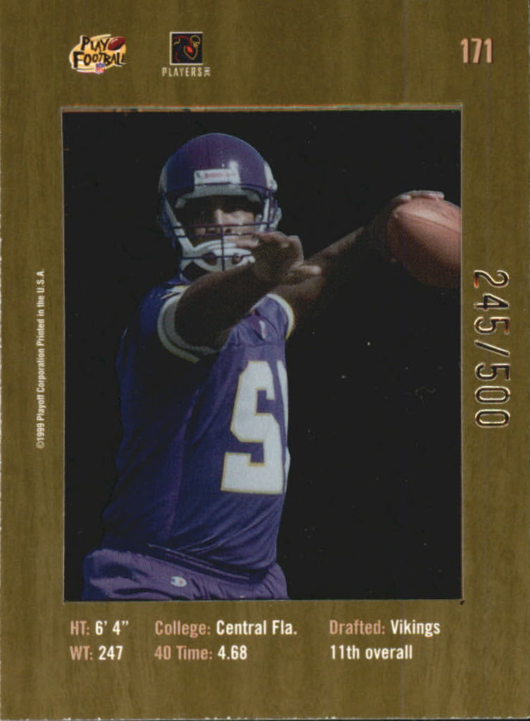 1999 Absolute SSD Coaches Collection Silver #171 Daunte Culpepper back image