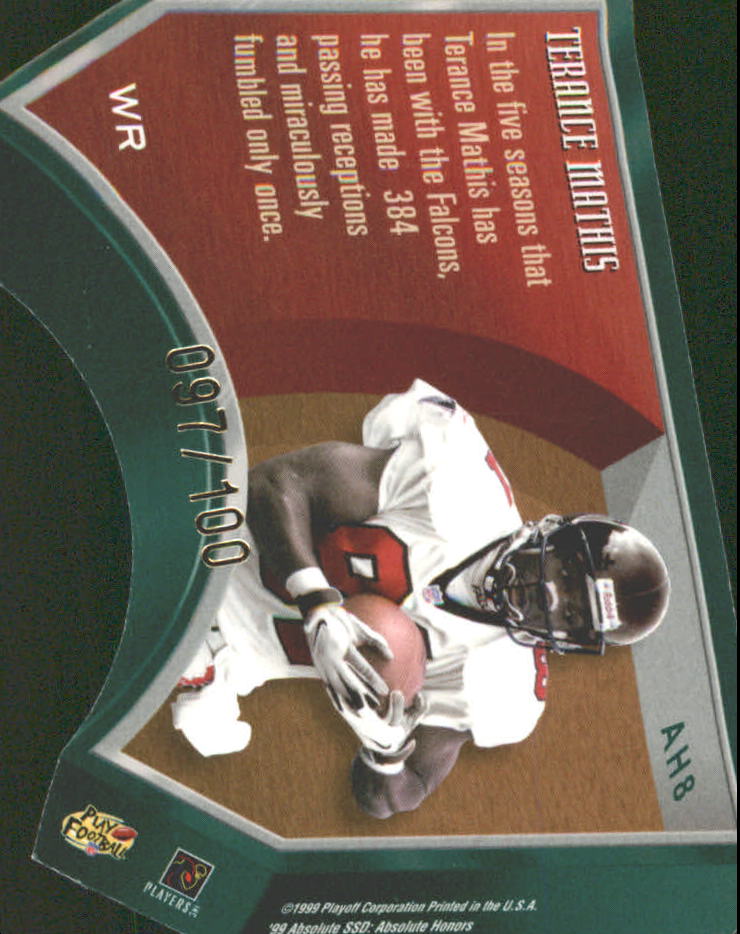 1999 Absolute SSD Honors Silver #8 Terance Mathis back image
