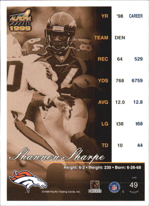 A6933- 1999 Aurora Football Card #s 1-150 +Inserts -You Pick- 15+ FREE US SHIP - Picture 53 of 147
