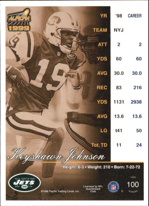 A6933- 1999 Aurora Football Card #s 1-150 +Inserts -You Pick- 15+ FREE US SHIP - Picture 99 of 147