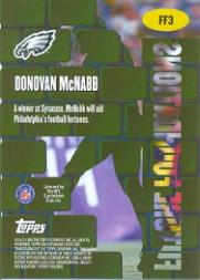 1999 Bowman's Best Future Foundations #FF3 Donovan McNabb back image