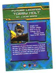 1999 Collector's Edge First Place Future Legends #FL6 Torry Holt back image