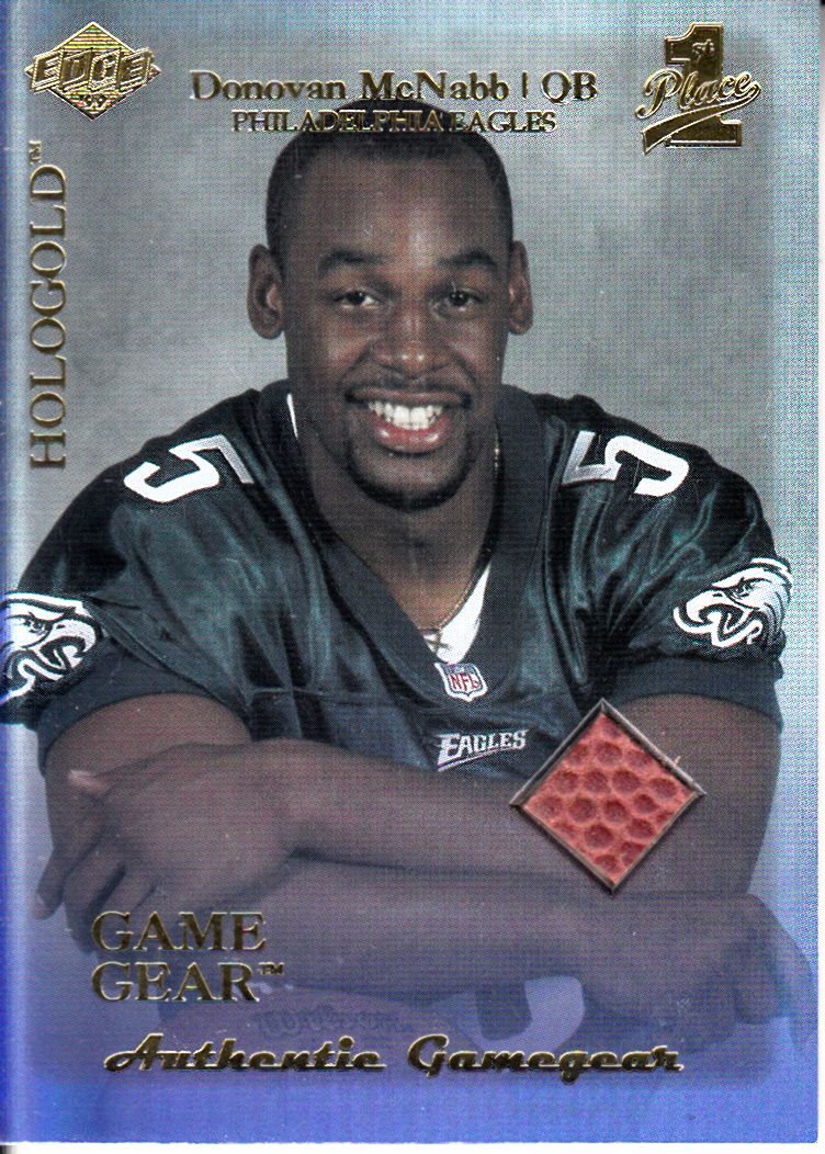 1999 Collector's Edge First Place Rookie Game Gear #RG2 Donovan McNabb