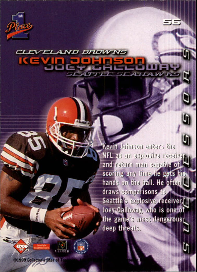 1999 Collector's Edge First Place Successors #S6 K.Johnson/J.Galloway back image