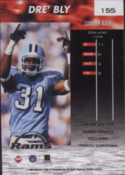 1999 Collector's Edge Fury #155 Dre Bly RC back image