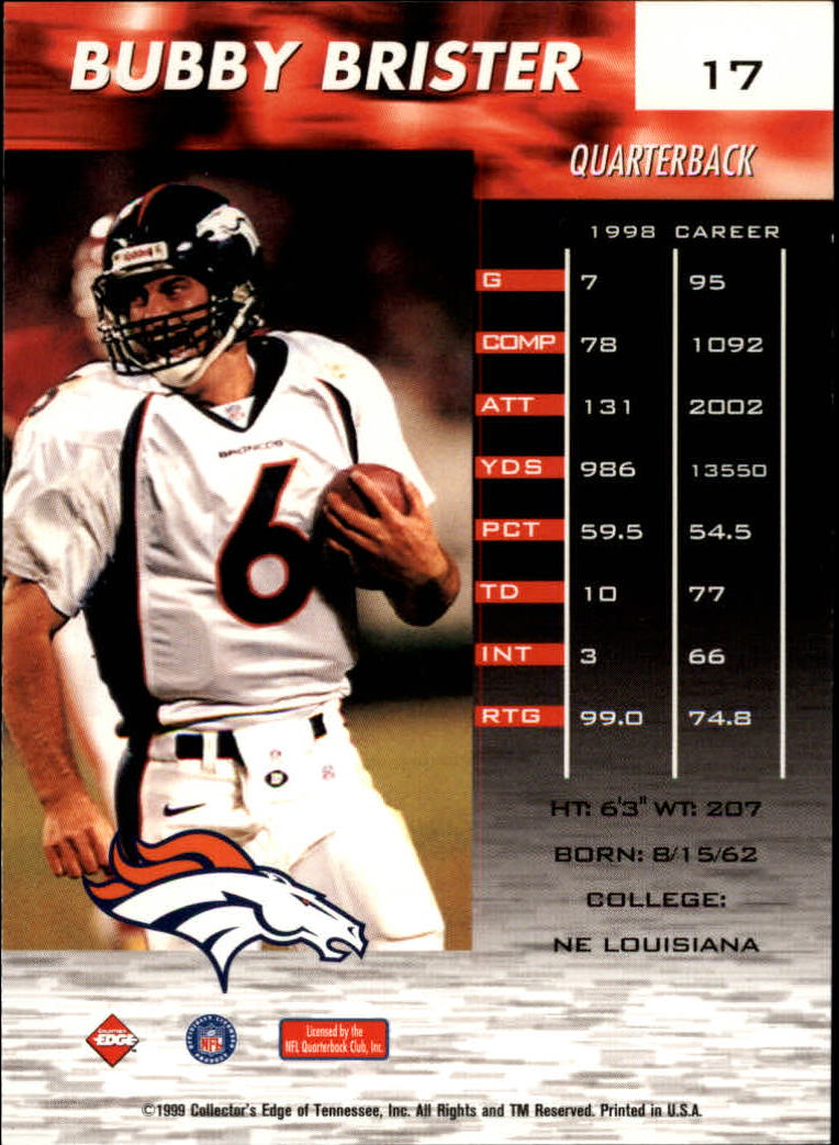 A7941- 1999 Collector's Edge Fury FB Assort Inserts -You Pick- 15+ FREE US SHIP - Picture 217 of 409