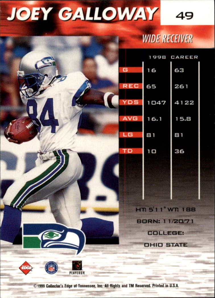 A7941- 1999 Collector's Edge Fury FB Assort Inserts -You Pick- 15+ FREE US SHIP - Picture 233 of 409