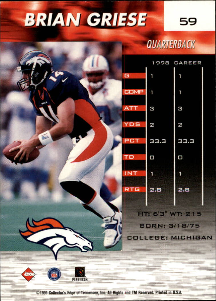 A7941- 1999 Collector's Edge Fury FB Assort Inserts -You Pick- 15+ FREE US SHIP - Picture 241 of 409