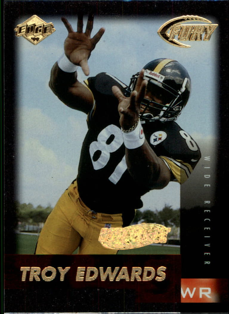 1999 Collector's Edge Fury Gold Ingot #164 Troy Edwards