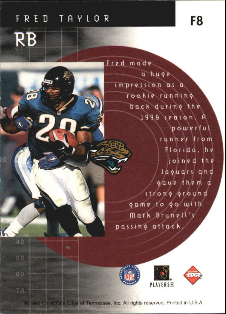 1999 Collector's Edge Fury Forerunners #F8 Fred Taylor back image