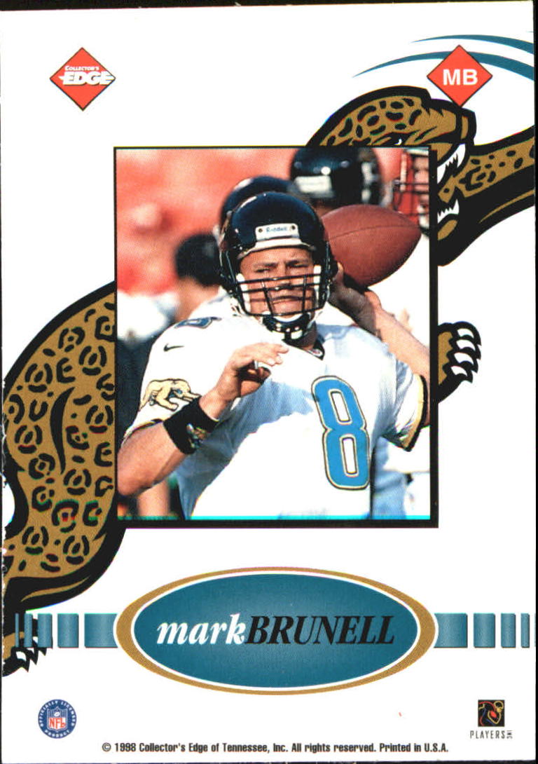 1999 Collector's Edge Fury Game Ball #MB Mark Brunell back image