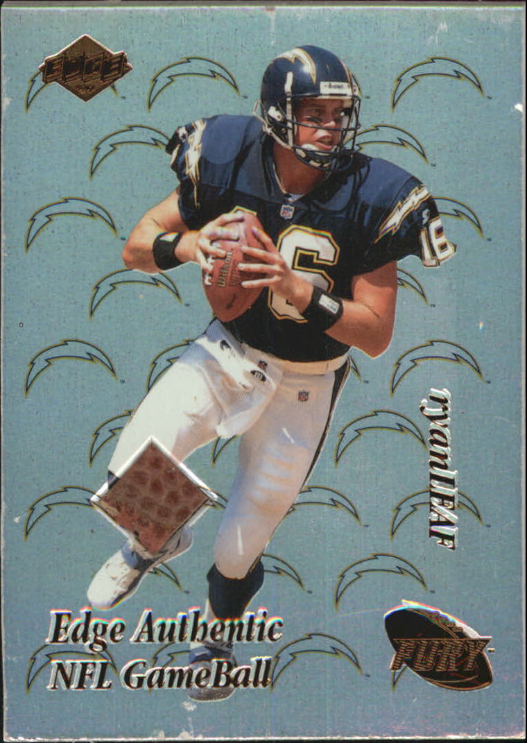 1999 Collector's Edge Fury Game Ball #RL Ryan Leaf