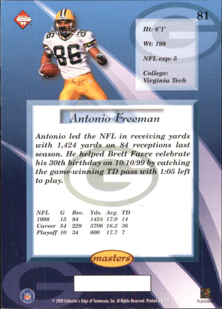 B1990- 1999 Collector's Edge Masters FB 1-200 +Ins -You Pick- 15+ FREE US SHIP - Picture 133 of 425