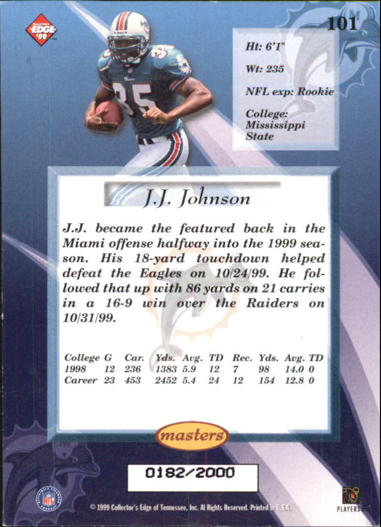B1990- 1999 Collector's Edge Masters FB 1-200 +Ins -You Pick- 15+ FREE US SHIP - Picture 169 of 425