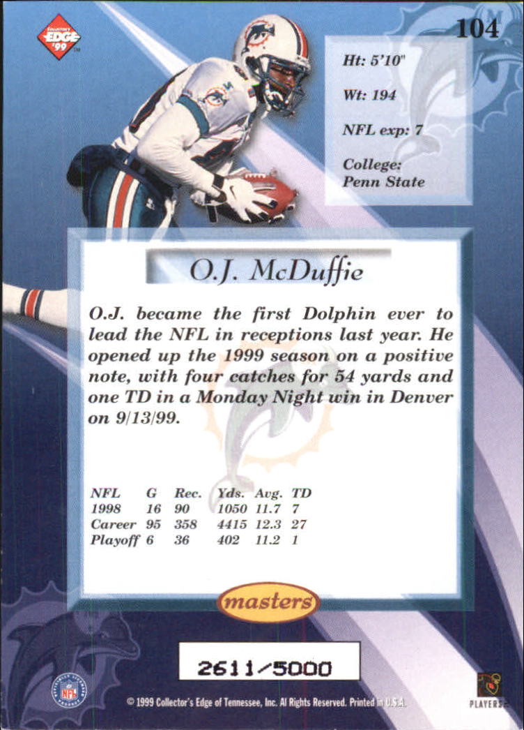 B1990- 1999 Collector's Edge Masters FB 1-200 +Ins -You Pick- 15+ FREE US SHIP - Picture 175 of 425