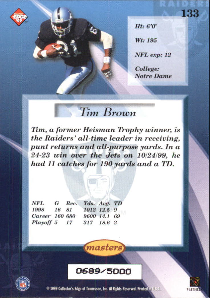 B1990- 1999 Collector's Edge Masters FB 1-200 +Ins -You Pick- 15+ FREE US SHIP - Picture 225 of 425