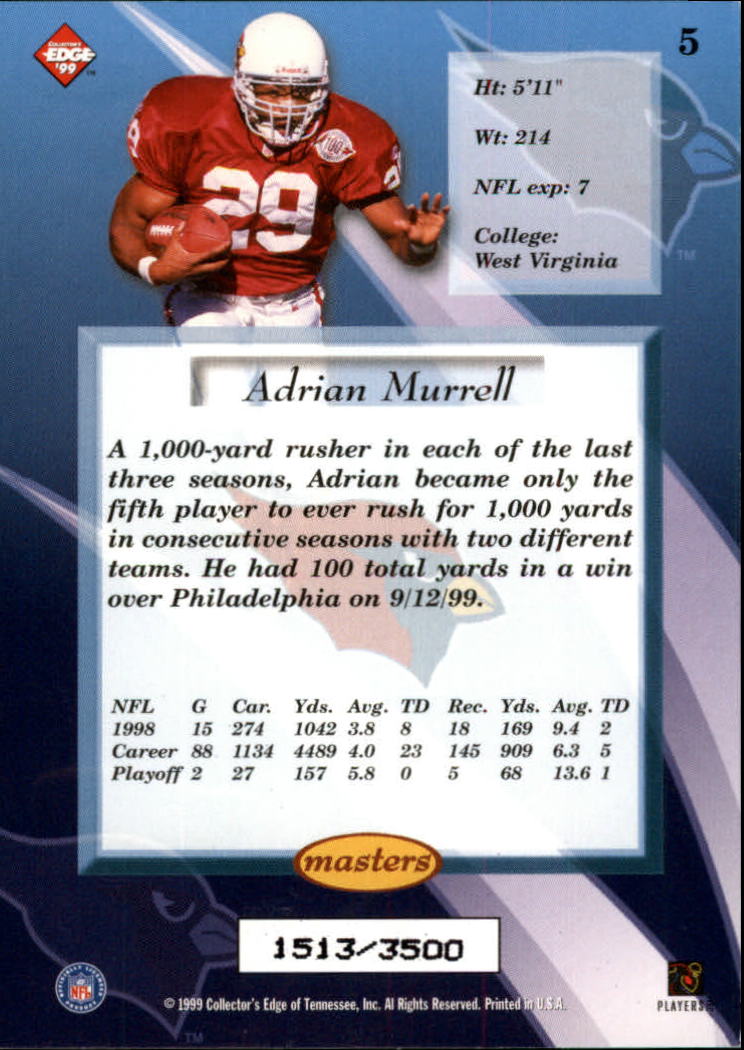 B1990- 1999 Collector's Edge Masters FB 1-200 +Ins -You Pick- 15+ FREE US SHIP - Picture 343 of 425
