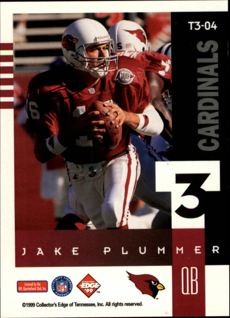 1999 Collector's Edge Supreme T3 #T4 Jake Plummer back image