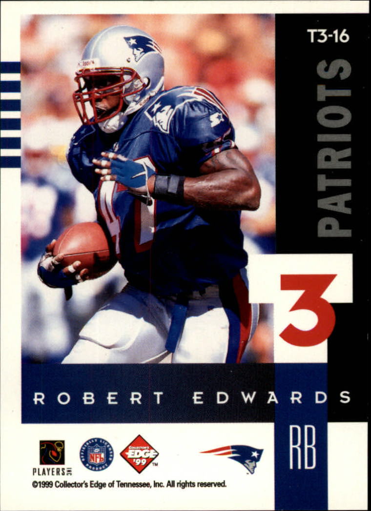 1999 Collector's Edge Supreme T3 #T16 Robert Edwards back image