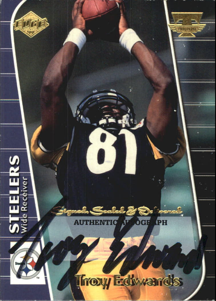 1999 Collector's Edge Triumph Signed, Sealed, Delivered #TE Troy Edwards