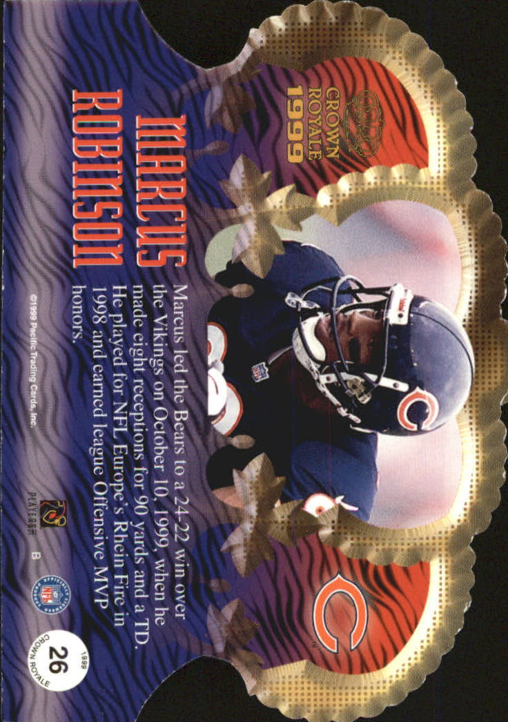 1999 Crown Royale #26 Marcus Robinson back image
