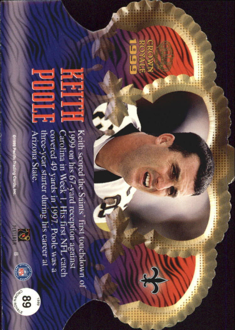 1999 Crown Royale #89 Keith Poole back image