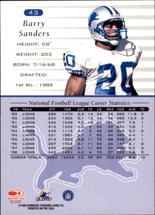 1997 Pro Line III DC - #68 Barry Sanders