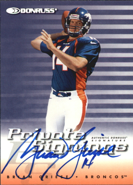 1999 Donruss Private Signings #13 Brian Griese/1500*