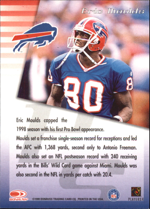 1999 Donruss Private Signings #18 Eric Moulds/800* back image