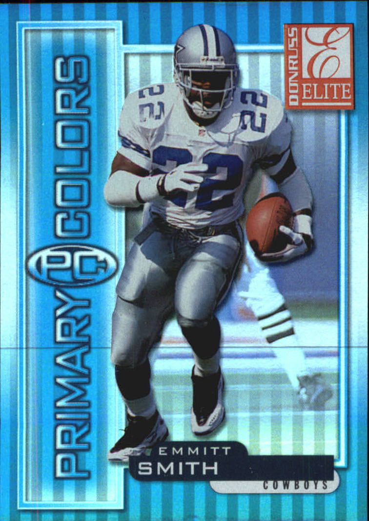 1999 Donruss Elite Primary Colors Blue #23 Emmitt Smith